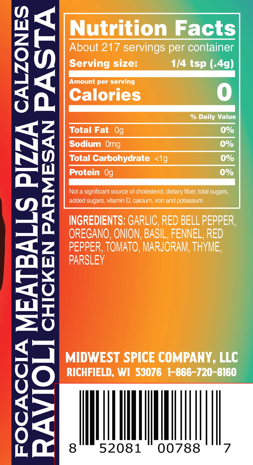 Party Thyme Pizza Seasoning 3.1oz image 1