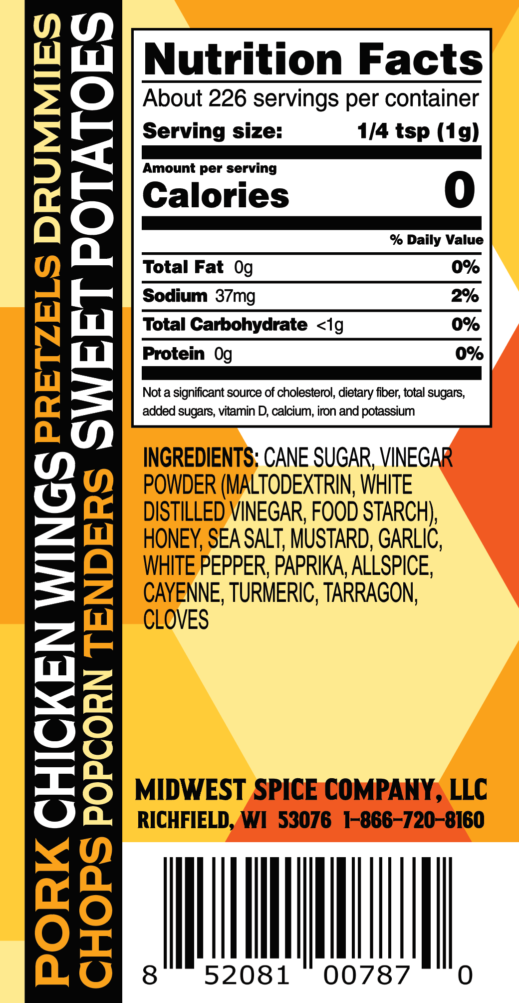 Honey Mustard Wing Rub 8oz image 1